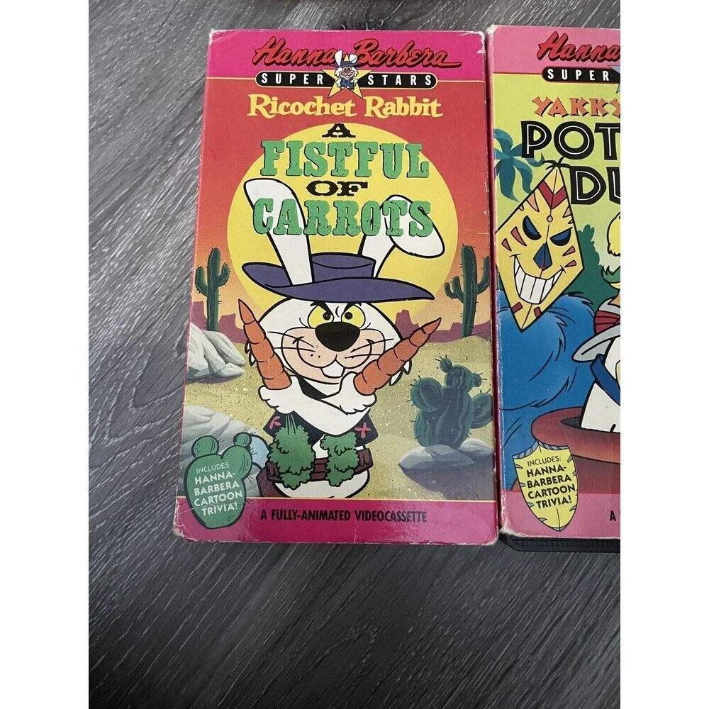 Yakky Doodle Duck Ricochet Rabbit A Fistful of Carrots Hanna Barbera Cartoon VHS - Picture 2 of 9